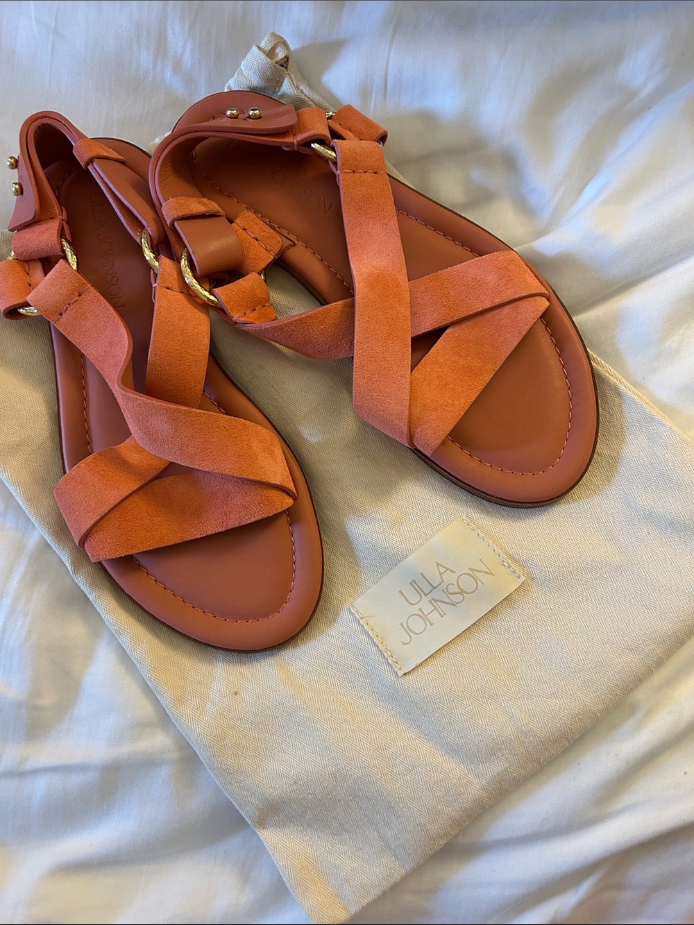 Ulla Johnson Women's Coral Suede Strappy Sandals size 38